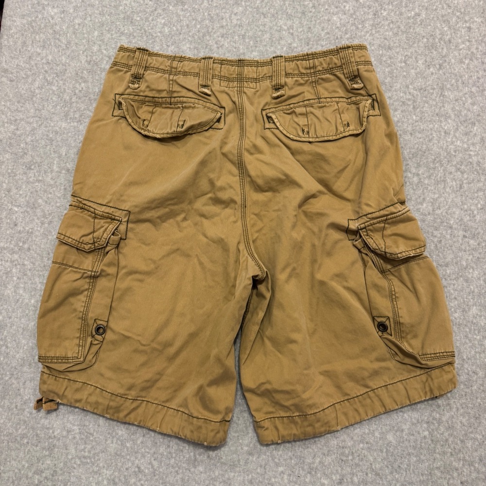 Chor Mens Cargo Shorts 32 Khaki Tan Cotton Twill Multi Pocket Utility Gorpcore - Picture 8 of 9
